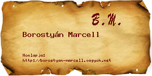 Borostyán Marcell névjegykártya